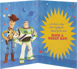 Buzz Lightyear Adventure Birthday Card with Badge