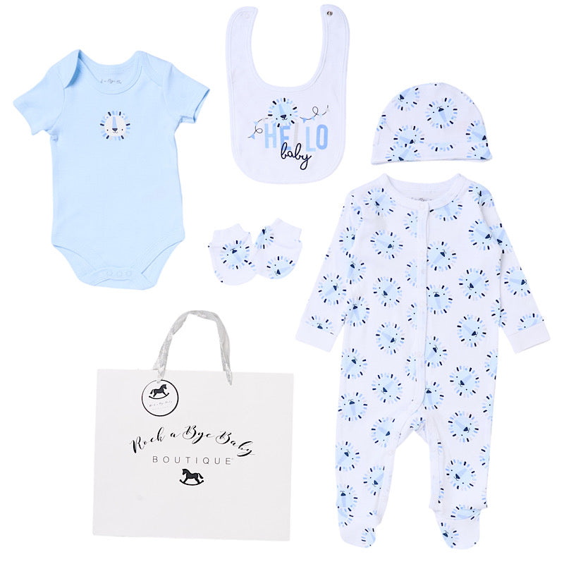 Send It By Blue Lion 'Hello Baby' 5 Piece Set