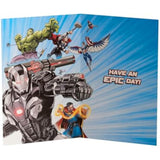 Marvel The Avengers Birthday Card for Son - Red & Split Design