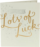 Good Luck Lettering Card Wishing You Lots of Luck!