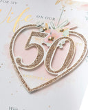 Golden Moments Wife Anniversary Card