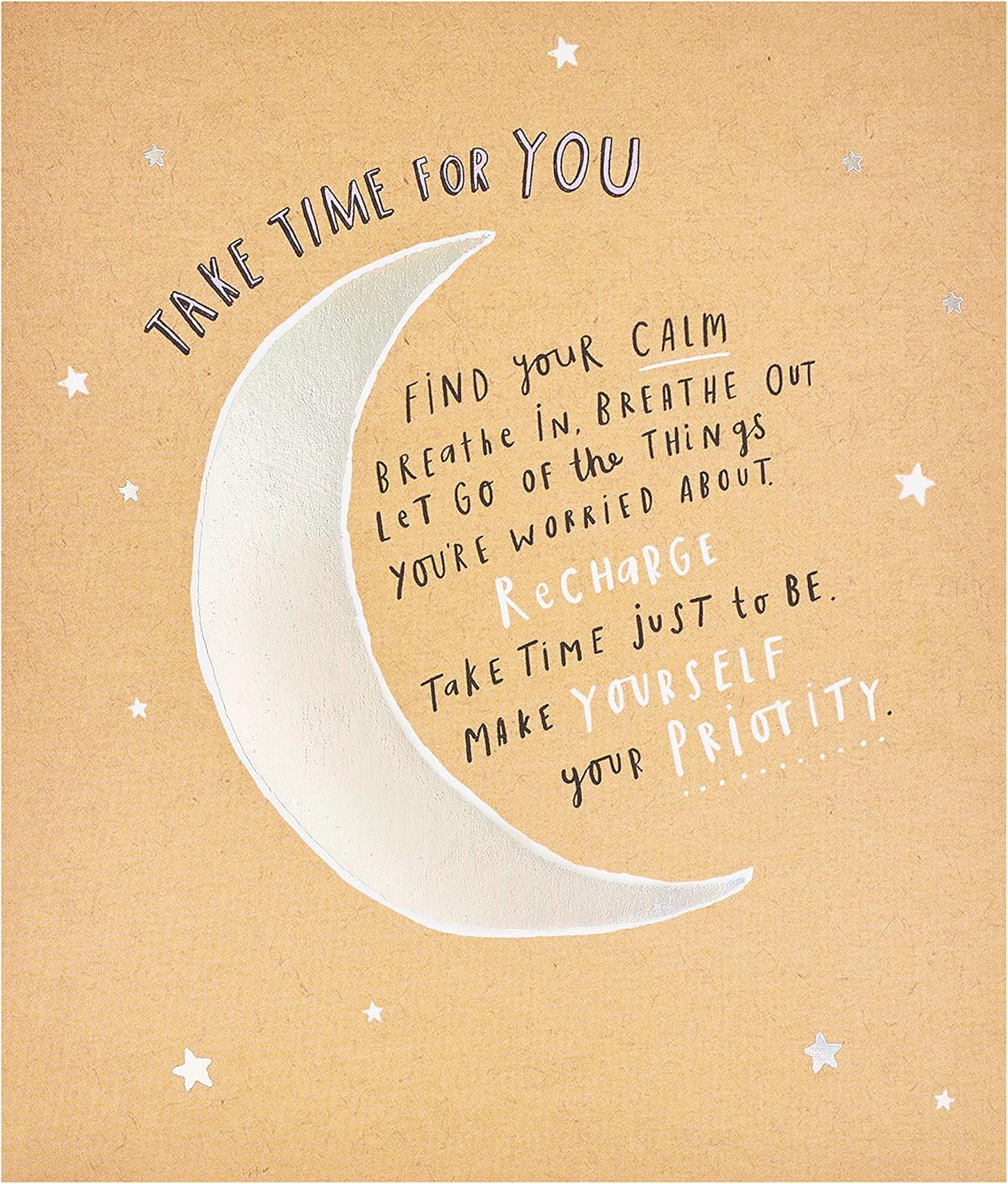 Take Time For You Make Yourself Priority Greeting Card Blank Inside Any Occasion