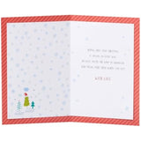 UK Greetings Christmas Card for Grandson - Festive Pattern Design