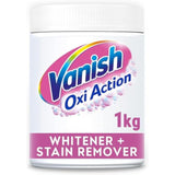 Vanish Oxi Action Whitener and Stain Remover Powder for Whites 1kg, Pack of 6 | Chlorine Bleach Free Formula | For Whiter Whites, Safe on Everyday Fabrics