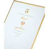 5th Wood Wedding Anniversary Card