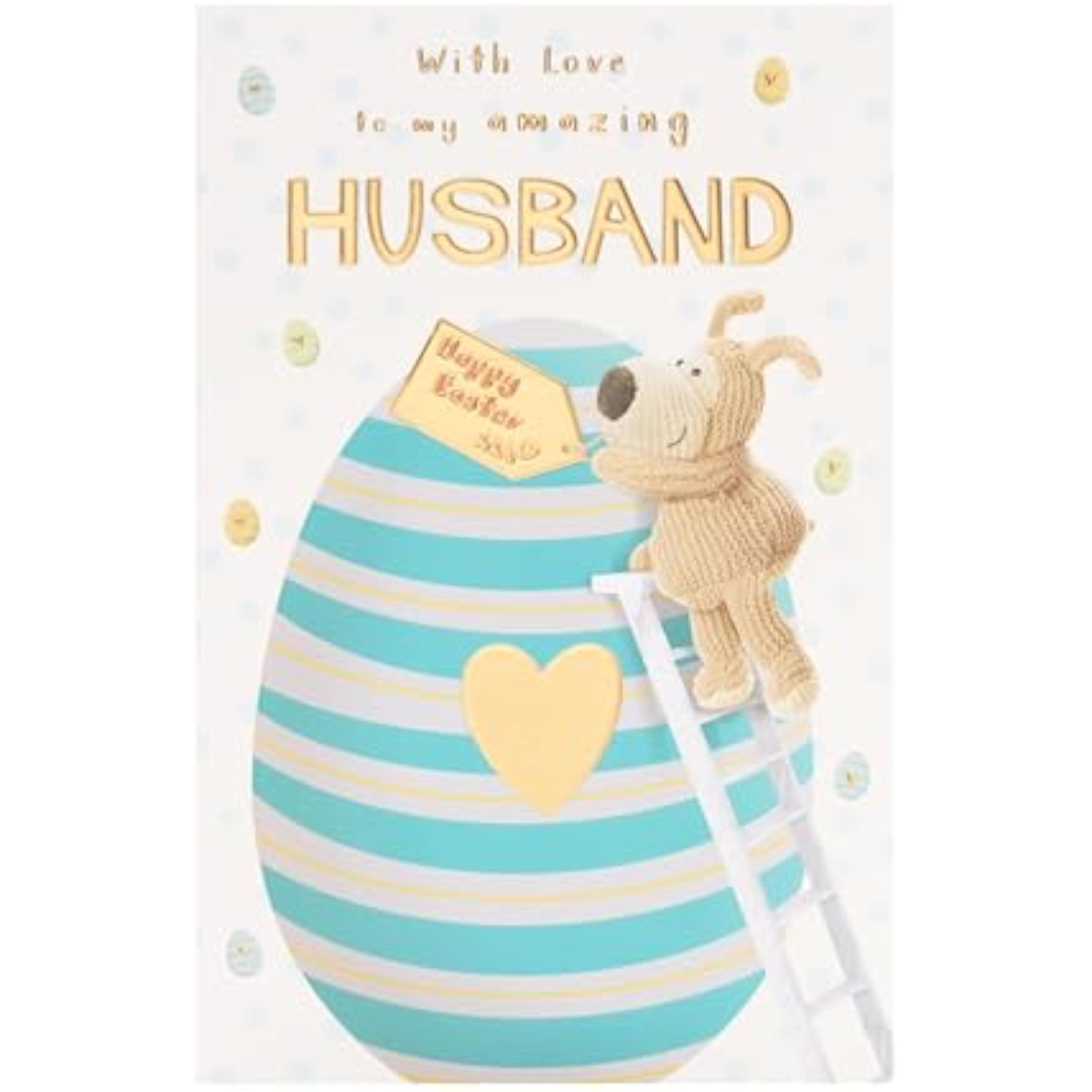 Boofle Easter Card for Husband - Cute Design