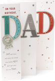 For Dad Uniquely Shaped Sentimental Birthday Card