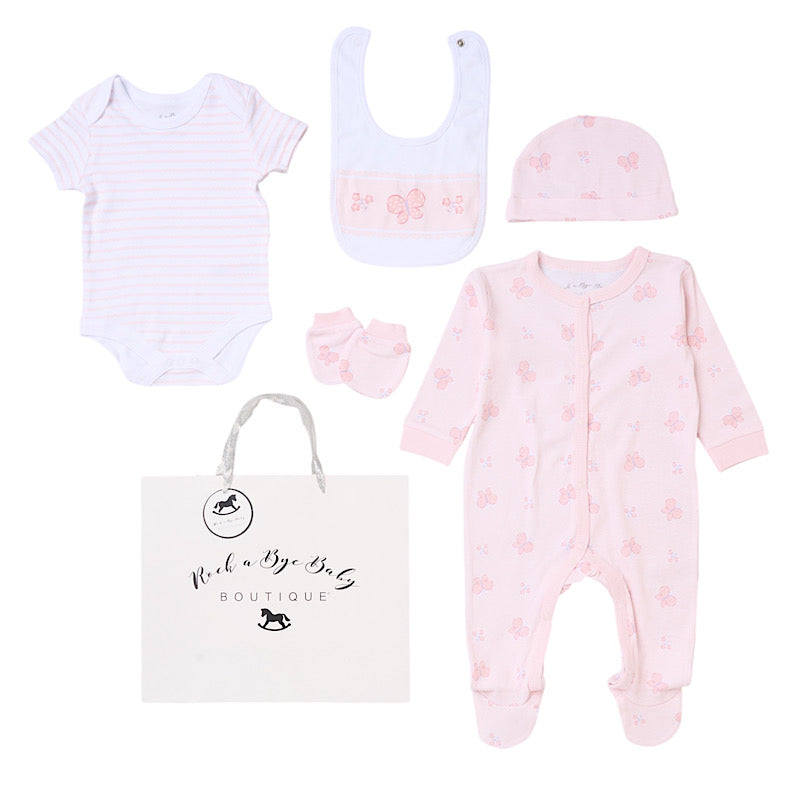 Send It By Pink Butterfly 5 Piece Set