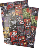 Marvel The Avengers Hero Gift Wrap 2 Sheets & 2 Gift Tags