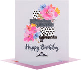 Cake Contemporary Design Birthday Card