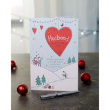 UK Greetings Christmas Card for Husband - Sweet Sketch Design