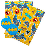 Batman Gift Wrap 2 Sheets & 2 Gift Tags & Batman Birthday Card