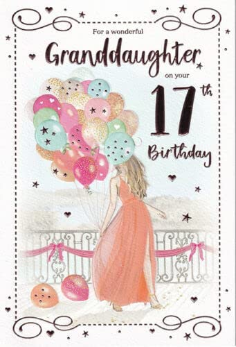 Wonderful Granddaughter 17th Birthday Card